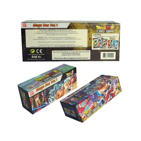 1 limited leader card (alternative illustration aus series 5) 6 dragon ball booster aus series 5 1 official tournament booster vol. Dragon Ball Super Card Game : Mega Box Volume 1