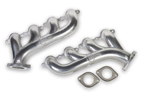 Gm Ls Exhaust Manifolds W Outlet Silver Ceramic Finish Gm Performance Motor