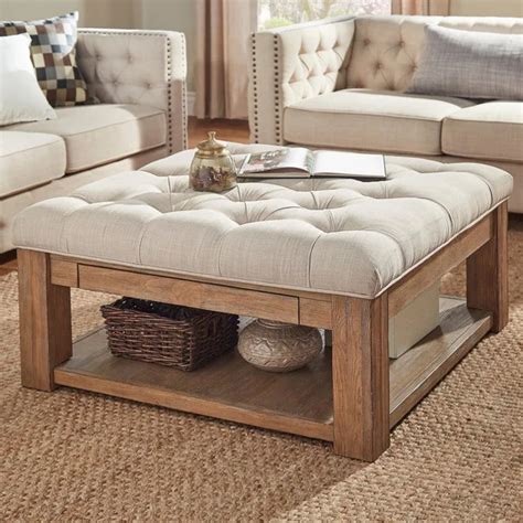 Pricing, promotions and availability may vary by location and at. Lennon Pine Square Storage Ottoman Coffee Table by iNSPIRE ...