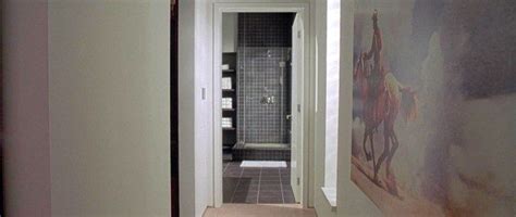 American Psycho Apartment Bathroom With Richard Prince Print On Hall Wall American Psycho