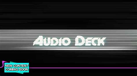 Select sounds from the options. Audio Deck Introduction - YouTube