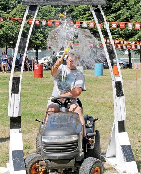 Car Crash Colleen Wins Lawn Mower Races In Bowser Parksville Qualicum