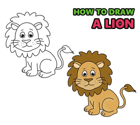 How To Draw A Lion Step By Step Instruction In Pictures