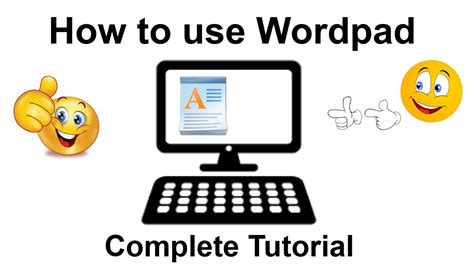 How To Use Wordpad Wordpad Complete Tutorial Youtube