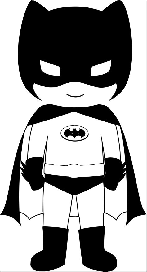 Famous Superhero Clip Art Black And White Ideas Decalinspire