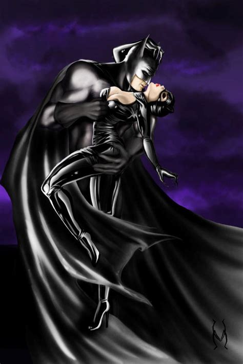 Catwoman And Batman By M Lovedangel On Deviantart