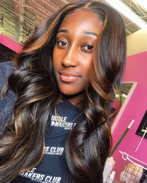 20 Black Sew In With Brown Highlights Fashionblog