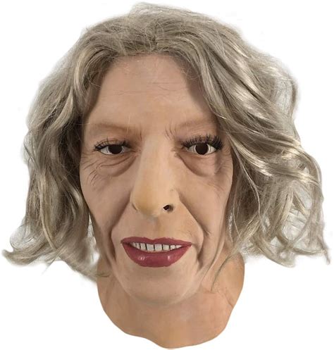 Hengyutoymask Female Full Head Human Latex Mask Old Women