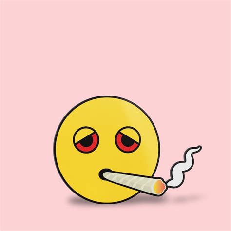 Smoking Joint Emoji Premium Vinyl Sticker Weed Hydroflask Etsy