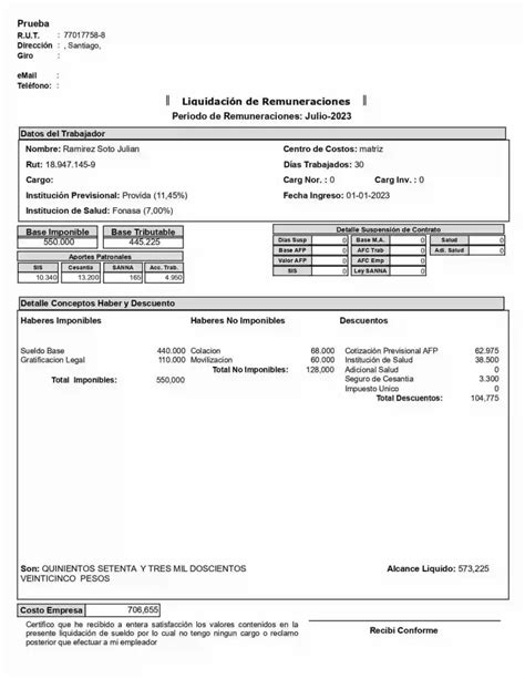 Cómo hacer una liquidación de sueldo en Chile DN DeNegocios cl