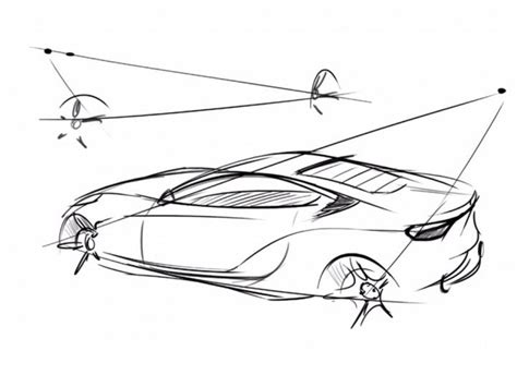 Quick Car Sketching Technique Design Tutorials Pinterest