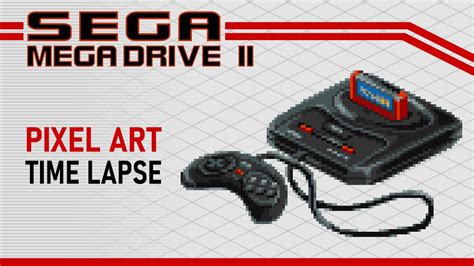 Sega Mega Drive Ii Aka Sega Genesis Isometric Pixel Art Time Lapse