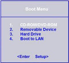 The hp boot menu can be different based on the model that you're using. How to Set Computer Boot from CD/DVD-ROM via BOOT Menu or BIOS