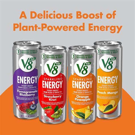 V8 Sparkling Energy Orange Pineapple Energy Drink Made With Real