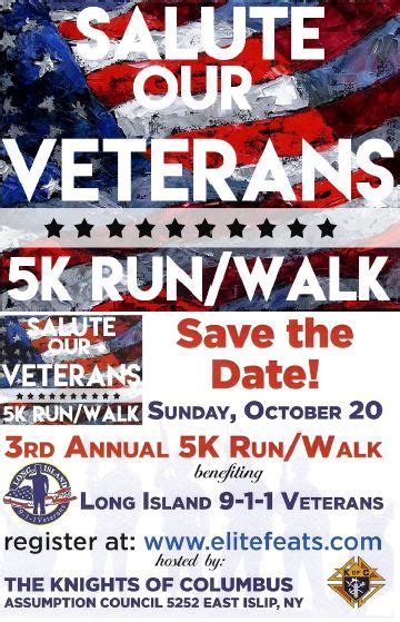 Salute Our Veterans 5k Runwalk 9 1 1 Veterans