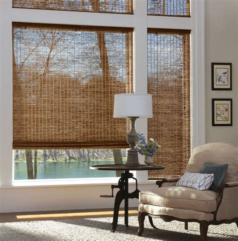 Home Interiors Modern Bamboo Blinds Outside Mount Also Bamboo Blinds