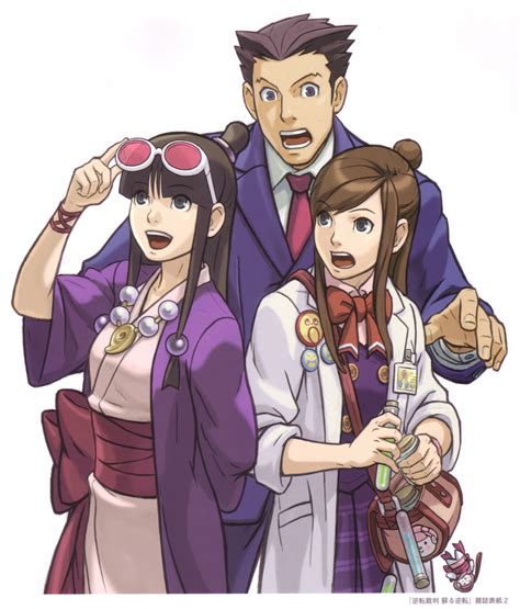 Phoenix Wright Maya Fey Ema Skye And Ema Skye Ace Attorney Drawn