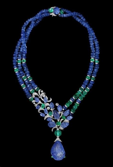 Cartier Tutti Frutti Sapphire Necklace Bijoux Art Deco Deco Jewelry