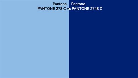 Pantone 278 C Vs Pantone 2748 C Side By Side Comparison