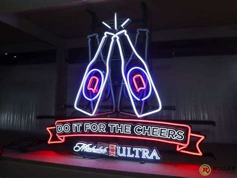 Michelob Ultra Do It For The Cheers Neon Sign Roller Auctions
