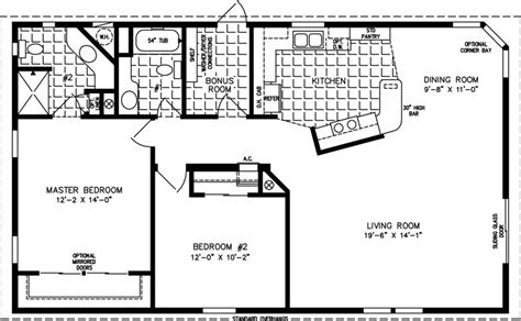 These house plans contain lofts and lofted areas perfect for writing or art studios, as well as bedroom spaces. The TNR-2453B - Manufactured Home Floor Plan | Jacobsen ...