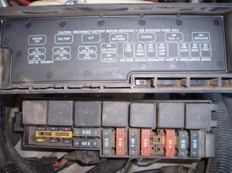 Fuel pump relay, oxygen sensor heater relay, starter motor relay, a/c clutch relay, latch relay Wiring Diagram: 8 1994 Jeep Cherokee Wiring Diagram