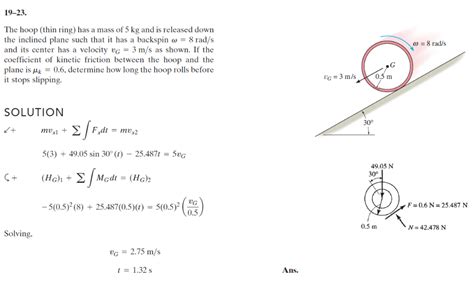 Solved How To Apply The Principle Of Angular Impulse And