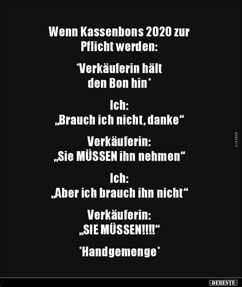 Hier gibt es die lustigen witze mit holländern rund um die em 2020. kassenbons Witze und Sprüche - DEBESTE.de