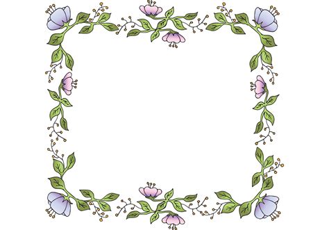 Free Vector Floral Frame 82065 Vector Art At Vecteezy