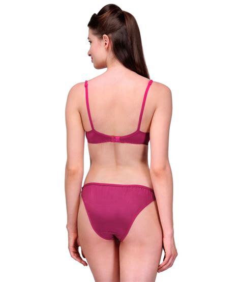 Buy Urbaano Pink Bra Panty Sets Online At Best Prices In India Snapdeal