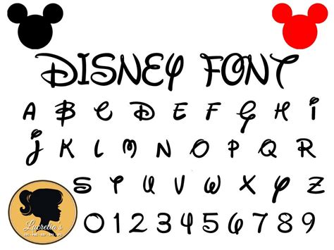 Disney Font Svg Instant Download Disney Cut File Font