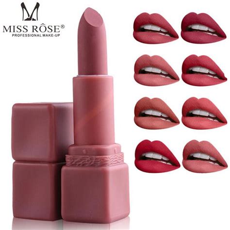 Miss Rose New Matte Moisturizing Lipstick Makeup Lipsticks Lip Stick Waterproof Lipgloss Mate