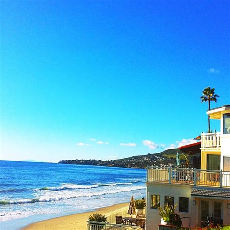An Ocean View From The Balcony Of A Beach House