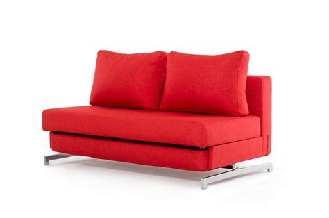 Choose from various styles, colors & shapes. Contemporary Red Fabric Sofa Bed with Chrome Legs Greensboro North Carolina VSEP