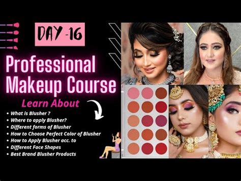 DAY ONLINE MAKEUP COURSE BLUSHER APPLICATION CLASS Complete SELF Makeup Course YouTube