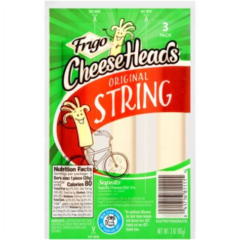 Frigo Cheese Heads Original String Cheese 3 Ct 1 Oz Kroger