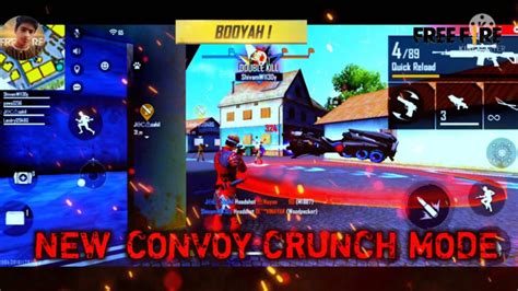 Free Fire New Convoy Crunch Mode Gameplay New Mode Convoy Crunch