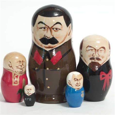 Stalin Stacking Doll Russian Political Leaders Nesting Doll