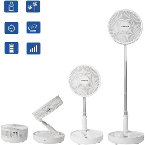 77 Battery Operated Portable Standing Fan Rechargeable Usb Fan With