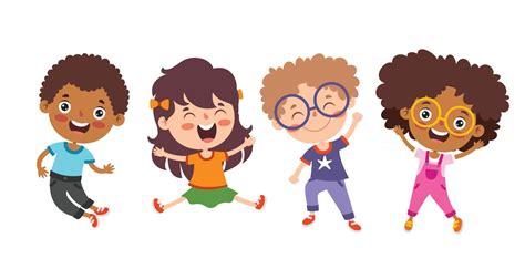 Happy Multi Ethnic Kids Playing Together 2405882 Vector Art At Vecteezy