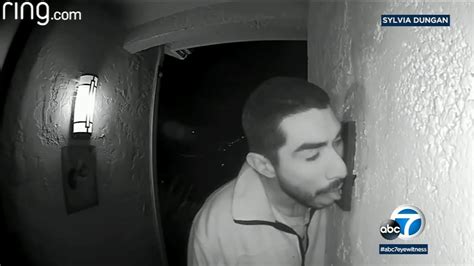 Man Caught On Camera Licking Doorbell At Stranger S Home Youtube