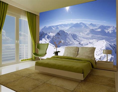 1wall Giant Snowy Alps Wall Mural