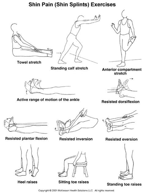 Stretches To Help Prevent Shin Splints Shin Splint Exercises Shin