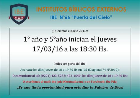 Noticias De Puerta Del Cielo Instituto Bíblico Externo