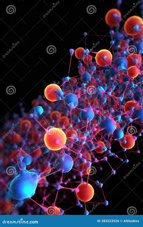 Nanotechnology Molecular Structure Visualization Stock Photo Image Of