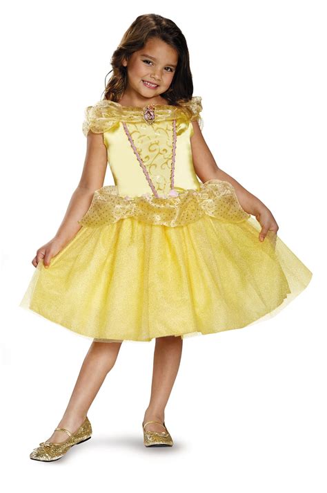 Belle Classic Disney Princess Beauty And The Beast Kids Girls Costume Dress
