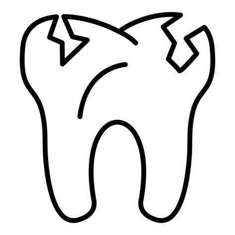 broken tooth icon style 7239303 vector art at vecteezy