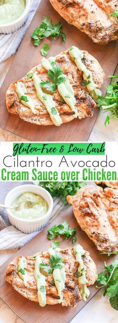 Scallions, marinated peppers, olive oil, avocado, watercress and 12 more. Healthy Cilantro Avocado Cream Sauce Chicken - Gluten Free ...