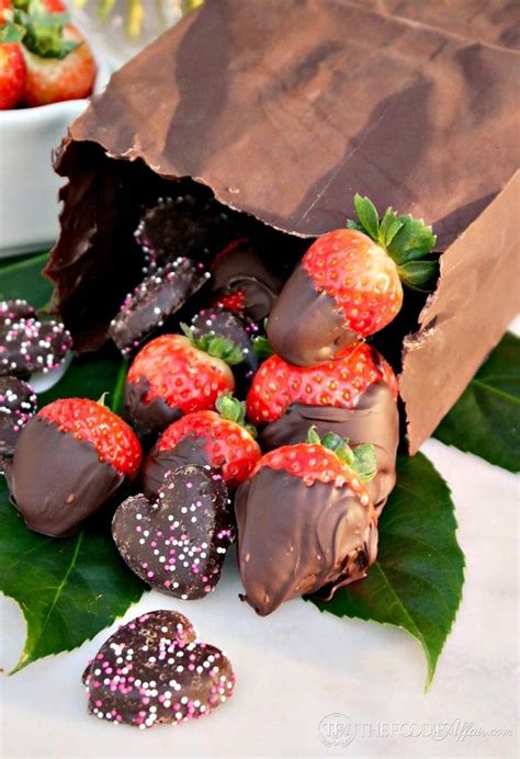 Chocolate Bag For Valentines Day Edible With Strawberries Recipe Food To Make Decadent