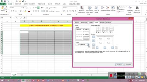 Aplicar Bordes En Excel Youtube